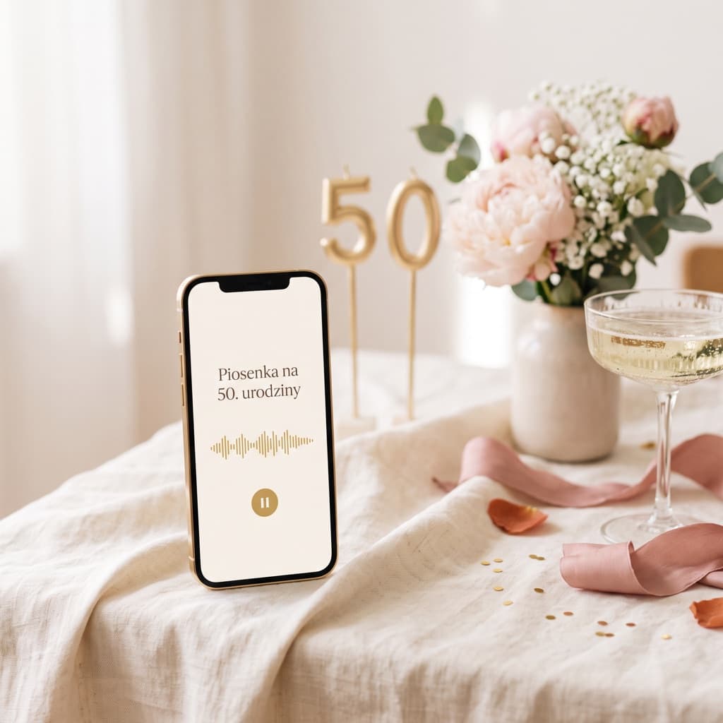 Personalizowana piosenka na 50 urodziny dla kobiety.